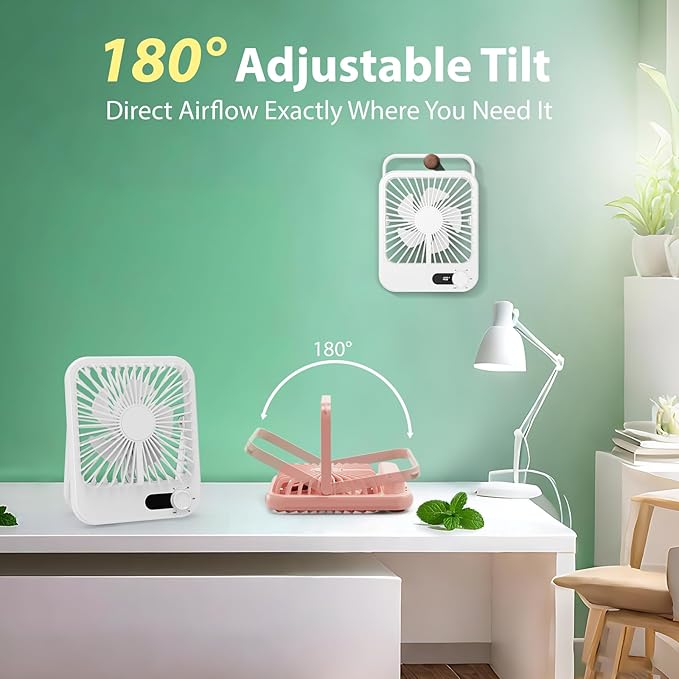 Portable Travel Fan for Cruise Approved, Cruise Essentials 2026 Rechargeable Fan100 Speed Wind Adjustable, Small Travel Essentials for Hotel Beside Sleeping Cruise Ship Essentials Cruise Must Haves