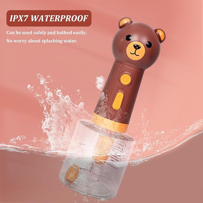 Electric Foaming Shampoo Dispenser for Dog and Cat Bathing, Rechargeable Soap Dispenser for Pet Bathing, Bathroom, Kitchen Sink, Toilet Cleaning