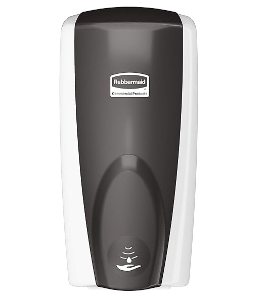 Rubbermaid Commercial Products AutoFoam Dispenser, Automatic Touch Free Wall Mounted Soap and Sanitizer Dispenser, Hand Sanitizer Dispenser, Black/Black Pearl