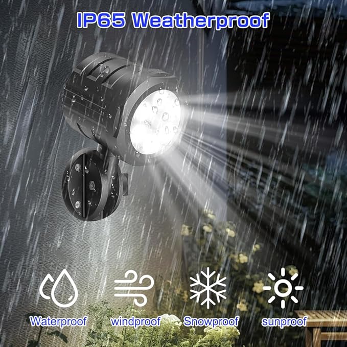 Motion Sensor Outdoor Lights, 1000LM Ultra Bright Wireless Sensor Light with Remote Control, IP65 Waterproof Motion Detector Security Light for Outside, Front Door, Yard, Garage, Stair