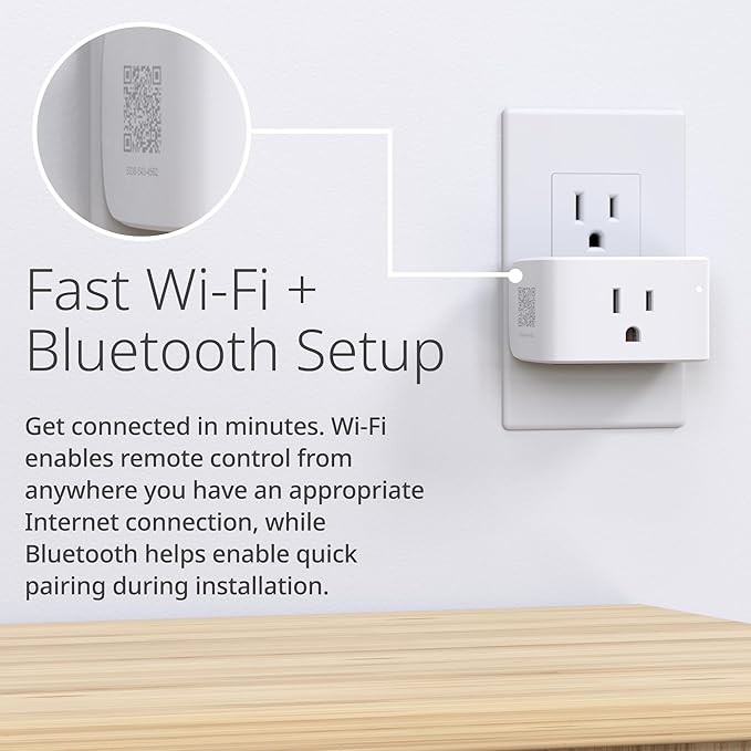 D-Link PM-01M Wi-Fi Smart Plug, Aquila PRO AI & Matter Supported, Compact Design, 15A/1800W Max, Energy Monitoring, Easy Bluetooth Setup, Works with Alexa & Google Home, Flame-Retardant, UL Certified