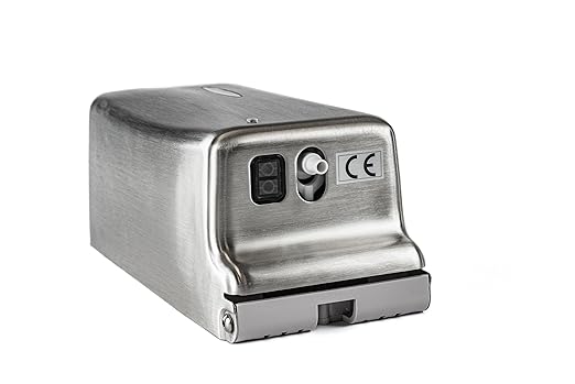 Bradley Diplomat Automatic Touchless Foam Soap/Sanitizer Dispenser for Commercial Restroom, Surface-Mounted, 27 oz Vertical Tank, ADA Compliant, Brushed Stainless Steel, Satin Finish, 6A01-11