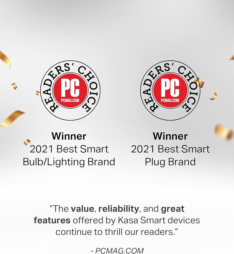 Kasa Smart Plug Ultra Mini 15A, Smart Home Wi-Fi Outlet Compatible with Alexa, Google Home & IFTTT, No Hub Required, UL Certified, 2.4G WiFi Only, 2-Pack(EP10), White