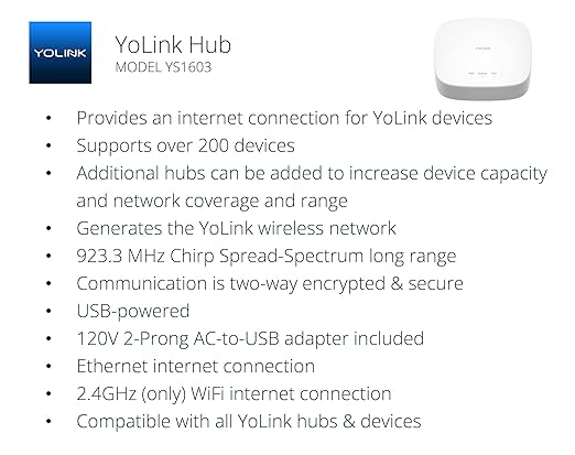 YoLink Smart Energy Plug 15A – 4-Pack, 1/4 Mile LoRa Range, High-Power Devices with Cycle Schedule, Real-Time Energy Monitoring, Overload Protection, Alerts, Alexa, Google, IFTTT, HA, Hub Included