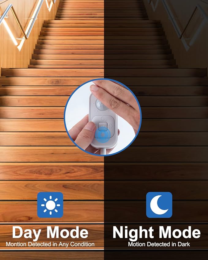 Motion Sensor LED Strip Light - Cabinet Strip Lights with 24W Plug, Dimmer and Timing, Indoor Light Strips for Kitchen Cabinets, Stair, Under Bed, Showcase, Bedroom, 9.84ft 6000K ColdWhite