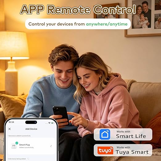 NineLeaf Zigbee Smart Outlet w Remote Control, Wireless Plug,Zigbee Hub Required, 500ft, APP & Voice Control, Compatible with Alexa & Google Home, Timer & Schedule, 2 Switches+1 Outlet