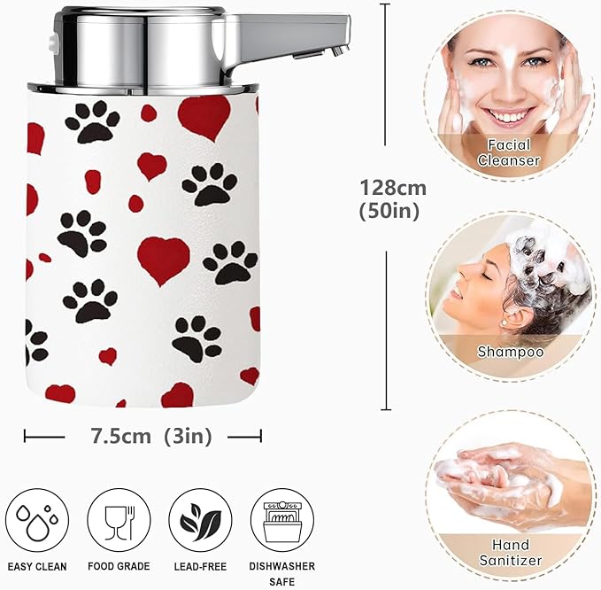 Automatic Soap Dispenser,soap Dispenser Dish soap Dispenser Hand Bathroom Touchless with Infrared Sensor（Love）