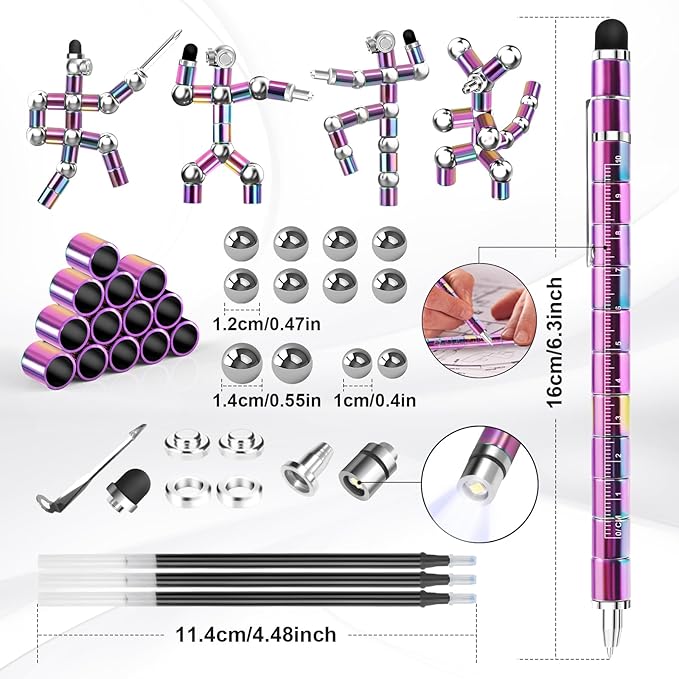 Dusor Gifts for Men Fidget Pen, 2026 Graduation Gift for Him Her Multifunction Pen, Anniversary Birthday Father‘s Day Gifts for Men Dad Husband Brother Boyfriend, Cool Stuff Gadgets for Son Teens Boy