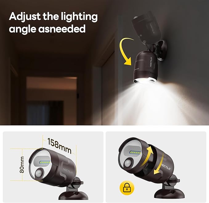 Battery Operated Motion Sensor Light,4000mAh Rechargeable Battery Powered Spotlight 600 Lumen Outdoor IP65 Waterproof for Porch,Yard,Wall,Garden with Dusk to Dawn (Brown-1pcs)