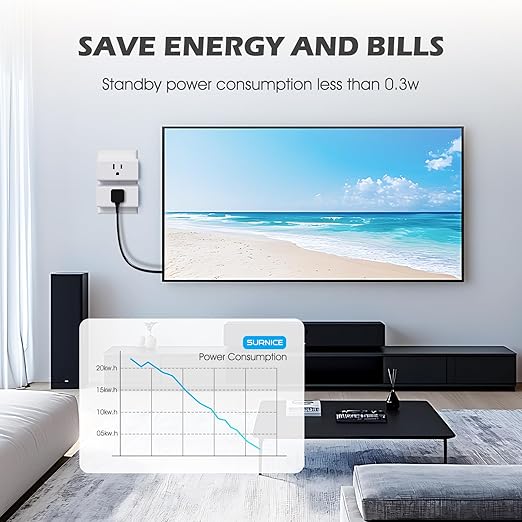 Remote Control Outlet 15A Wireless Light Switch for Household Appliances, 260 FT Range, Electrical Outlet Switch, FCC Certified, ETL Listed, 4 Outlets + 1 Remote