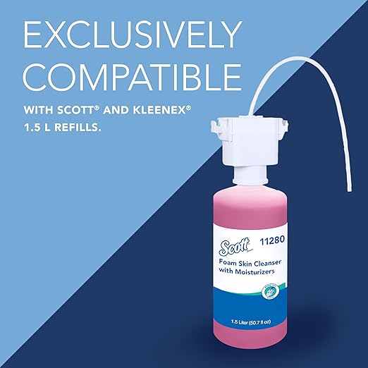 Kimberly-Clark Professional™ Touchless Counter Mount Soap and Hand Sanitizer Dispenser (47604), Chrome, 1.5 L Capacity, 2.12" x 4.25" x 5.56" (Qty 1)