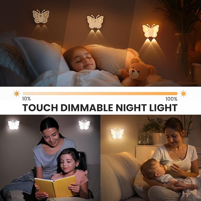 LOFTEK Motion Sensor Night Light, Rechargeable Stair Lights Indoor, Motion Sensor Light Indoor, Battery Operated Night Light for Hallway, Stairway, Bathroom, Bedroom, Kitchen, Gift, Warm White