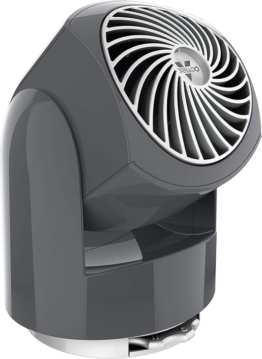 Vornado Flippi V6 Compact Air Circulator Fan, Quiet Portable Travel Fan for Office or Bedroom, Adjustable Head, 2 Speeds, Storm Gray