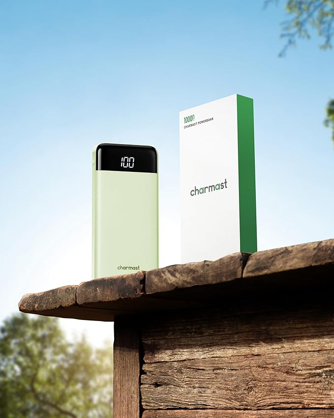 charmast Portable Charger with Reinforced Built-in 4 Cables,10000mAh Power Bank Travel Essentials 6 Outputs 3 Inputs 3A Fast Charging Compatible with iPhone iPad Samsung Google Pixel LG Moto etc.