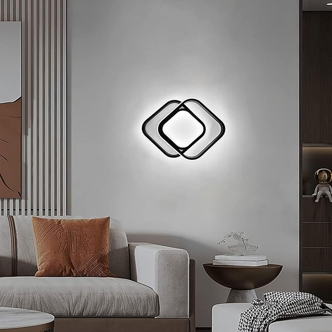 Motion Sensor LED Ceiling Light Indoor, 36W Cool White Mount Motion Activated Light Fixture Modern Flush Mount Ceiling lamp for Closet Laundry Bathroom Hallway Stair Porch Basement. (Square)
