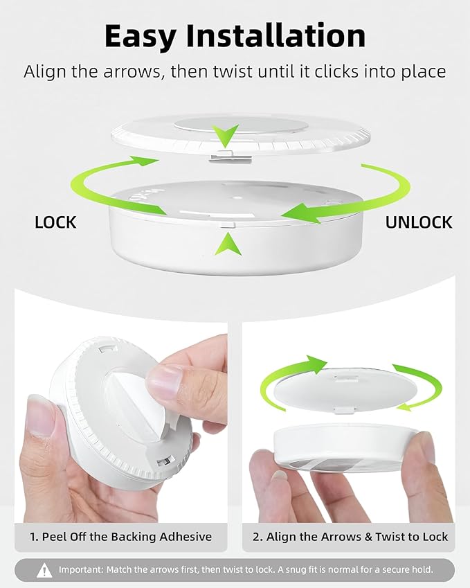 EZVALO LED Puck Lights, Rechargeable Stick On Tap Lights, Wireless Closet Light, 3 Color Temps, Under Cabinet Lights, 2.5'' Mini Touch Light, Ideal for Kitchen,Closet,Pantry,Shelves,Camper(6 Pack)