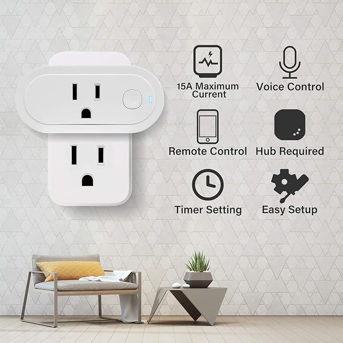 Sengled Smart Plug, S1 Auto Pairing with Alexa Devices, Energy Monitoring, Smart Outlet Remote Control, 15A Smart Socket, 1800W, Timer & Schedule, Bluetooth Mesh Smart Home, Hub Required, 4-Pack