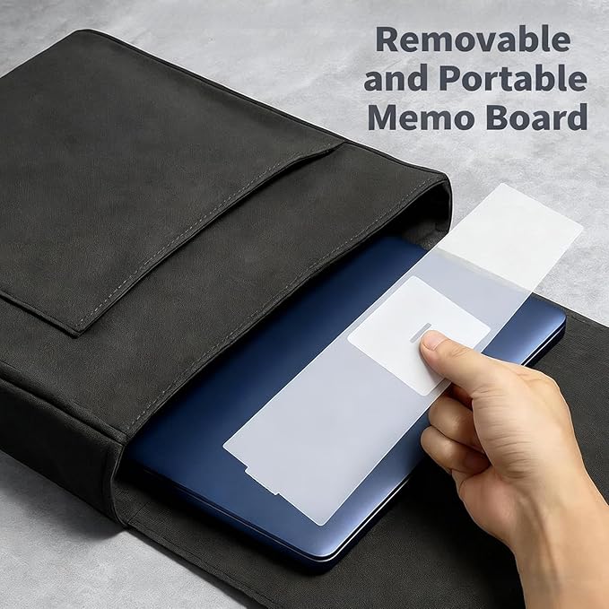 Monitor Memo Board - Removable Sticky Note Holder for Computer Monitors, Transparent Acrylic Office Desk Accessories, No Screen Damage, Fits Laptops & Desktops (Acrylic-1PC)