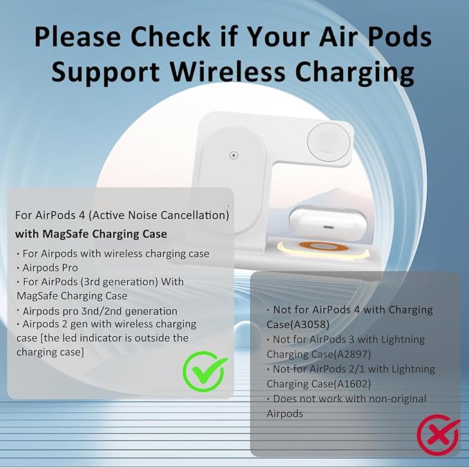 3 in 1 Charging Station for iPhone 17 - Wireless Charger for Apple Devices for iPhone 17 16 15 14 13 12 11 Pro Max - Foldable Wireless Charging Station Dock Stand for Apple Watch Series & AirPods