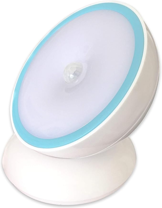 Cruise On Motion-Activated Battery LED Light with Magnetic Base, 360° Rotating Night Lamp for Closets, Bathrooms, Hallways & Cabinets, Wireless, Easy Install, Auto Sensor for Hands-Free Illumination