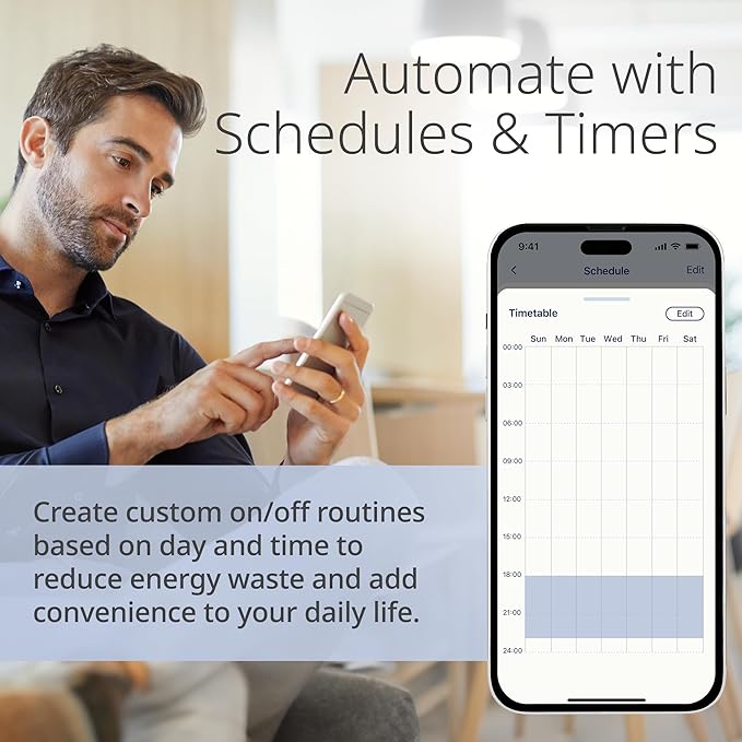 D-Link PM-01M Wi-Fi Smart Plug, Aquila PRO AI & Matter Supported, Compact Design, 15A/1800W Max, Energy Monitoring, Easy Bluetooth Setup, Works with Alexa & Google Home, Flame-Retardant, UL Certified