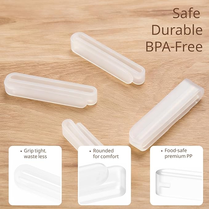 2-Pack Toothpaste Tube Squeezer by JM.JEEMI - Easy Squeeze Dispenser for Kids, Manual Roller Clip for Bathroom & Travel, Fits Toothpaste, Cream & Paint Tubes up to 2.6" Wide