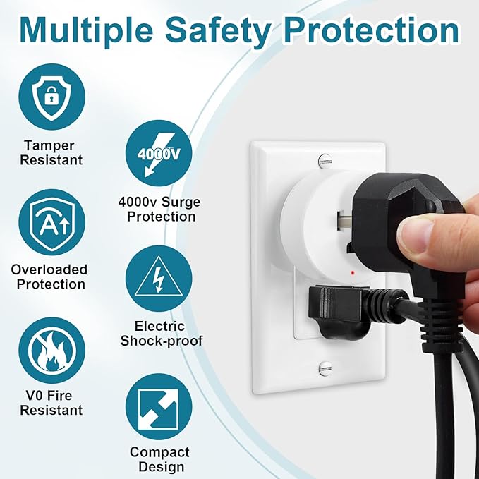 Greencycle Garbage Disposal Wireless Switch Kit,On/Off Switch with Remote Magnetic Base,Air Switch Replacement with No Wiring,No Drilling On Sink Top,500FT RF Range,15A/1500W for Household Appliances
