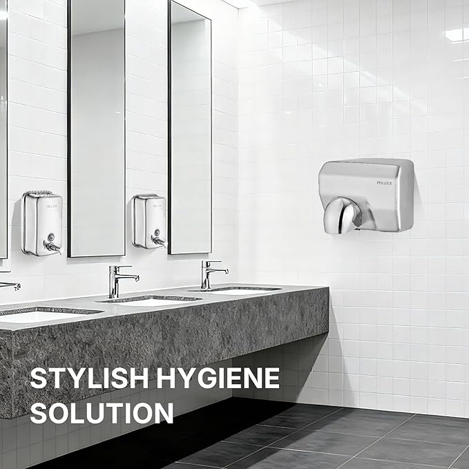 Commercial Soap Dispenser Wall Mounted, 27oz Stainless Steel Hand Soap Dsipenser, Liquid Manual Anti-Leak Pump Soap Dispenser, Rust-Proof Lining Liquid Hand Sanitizer Dispenser for Bathroom