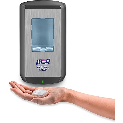 PURELL CS6 Automatic HEALTHY SOAP Dispenser, Graphite, for 1200 mL PURELL CS6 HEALTHY SOAP Refills (Pack of 1) - 6534-01 - Manufactured by GOJO, Inc.