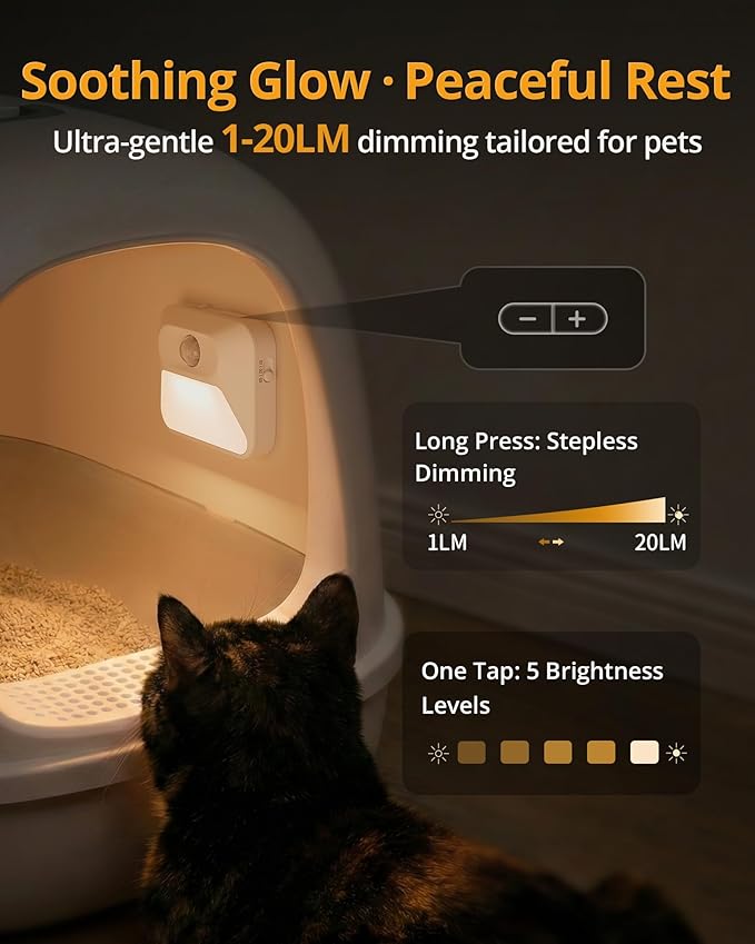 Lyridz Rechargeable Sync Motion Sensor Night Lights with 3-in-1 Charging Dock, Stepless Dimmable Indoor Step Light for Stairs, Hallway, Bathroom, Bedroom, Pets and Nursery, 3 Pack
