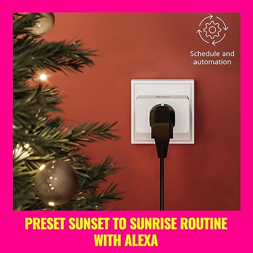 WiZ Smart Plug- Sunset to Sunrise Automation + Motion Detection + Control with Voice or App, Compatible with Alexa, Google Home, and HomeKit - WiFi Wall Outlet - 3 Pack