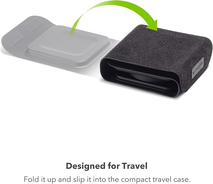 Mophie 3-in-1 Travel Charger v2 with MagSafe - Portable Wireless Charging Hub, Compatible with Apple Devices, iPhone 17/16/15/14/13/12, Apple Watch Series 11 to 1 & Ultra, AirPods Pro/3rd Gen, Black