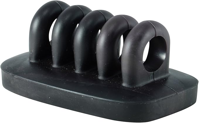 Cable Clip Holder Weighted Desktop Cord Management Fixture (Black)
