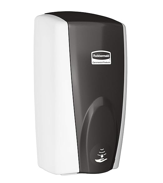 Rubbermaid Commercial Products AutoFoam Dispenser, Automatic Touch Free Wall Mounted Soap and Sanitizer Dispenser, Hand Sanitizer Dispenser, Black/Black Pearl