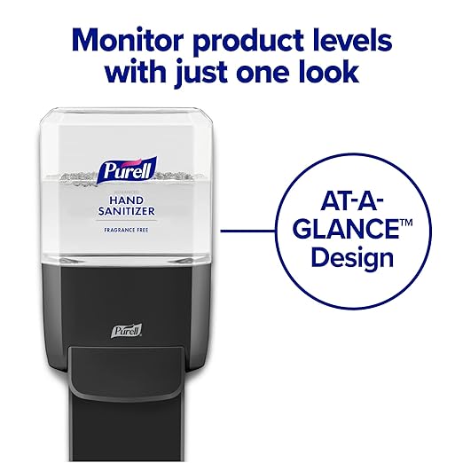 PURELL ES4 Manual Hand Sanitizer Dispenser, Graphite, Compatible with 1200 mL PURELL ES4 Hand Sanitizer Refills (Pack of 1) - 5024-01
