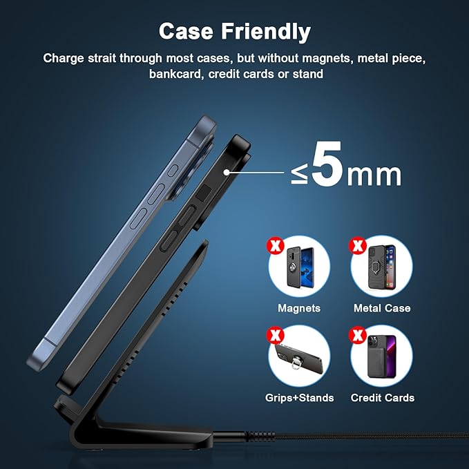 Samsung S26 Ultra Wireless Charger Stand Wireless Android Phone Charger Fast Charging Station for Samsung Galaxy S26 Plus S25 FE Edge S24 Ultra S23 S22 S21 S20 Z Flip 7 6 5 4 Z Fold 7 6 5 4 3 S10 S9