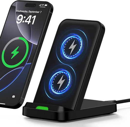 Samsung Wireless Charger Fast Charging Stand Desk Phone Station for Android Samsung Galaxy S26 Ultra/S25/S24/S23/S22/S21,15W Fast Wireless Charger Pad for Motorola Edge 2025/G Stylus 5G/G Power 2025