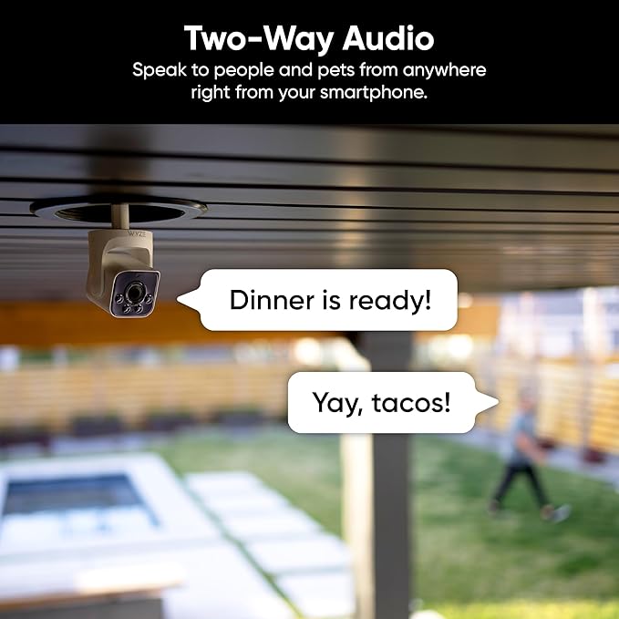 WYZE Bulb Cam - 2K HD Smart Light Bulb Security Camera with Color Night Vision, 800-Lumen Dimmable LED, 160° Wide View, Motion Detection & Siren, E26 Socket, Alexa/Google/IFTTT