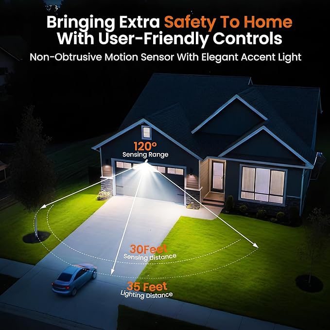 Battery Operated Motion Sensor Light Outdoor, 4000mAh Rechargeable 600 Lumen Battery Powered Spotlight Outdoor Waterproof for Porch, Garage, House (White)