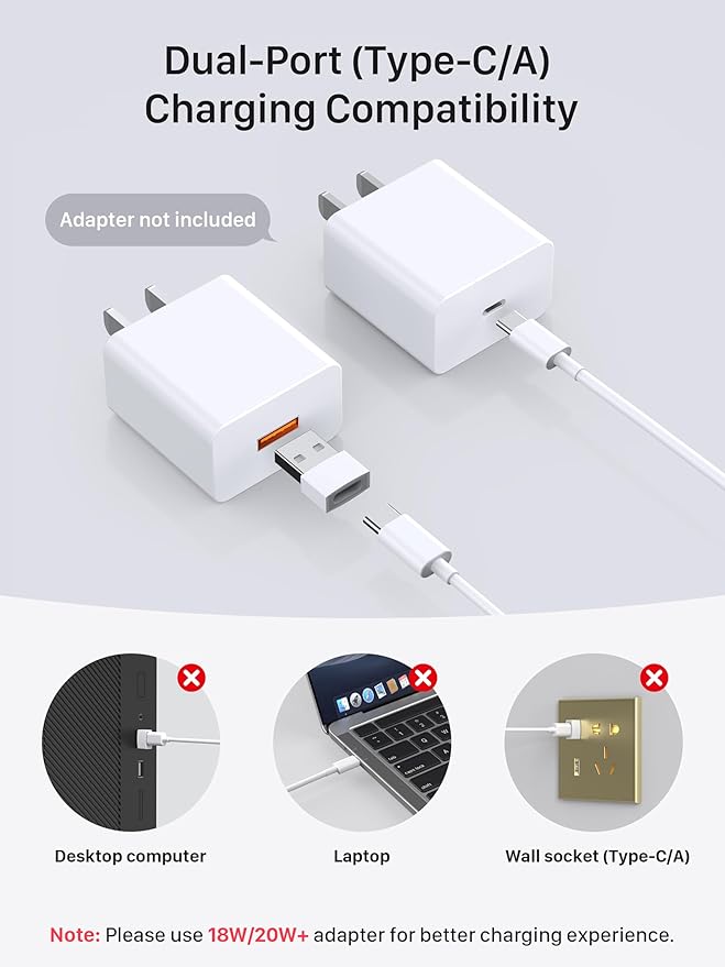 Magnetic Wireless Magsafe Charger iPhone: Charging Pad for iPhone 17/16/15/14/13/12 Series & AirPods Pro 4-2, Strong Magnet, Dual Ports, Case-Friendly, Lightweight for Travel Home Office Desk