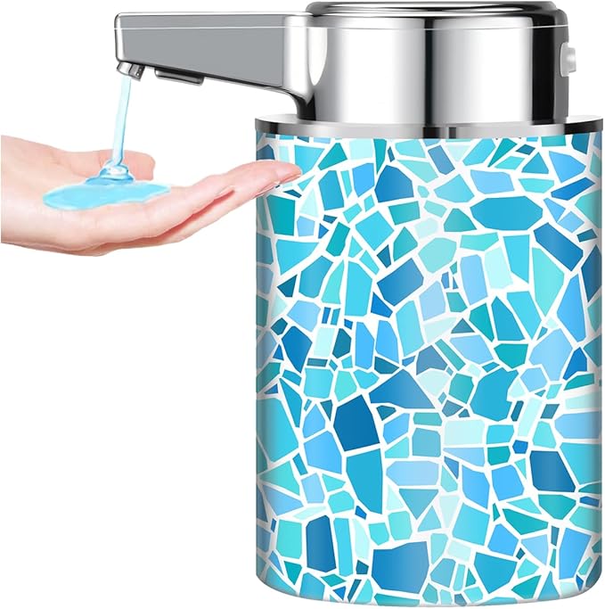 Automatic Soap Dispenser,soap Dispenser Dish soap Dispenser Hand Bathroom Touchless with Infrared Sensor（Mirror Lake）