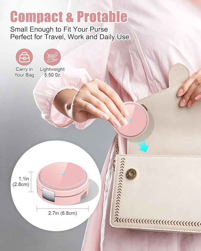 3 in 1 Magnetic Wireless Charging Station for iPhone 17/16/15/14/13/12 Series, Apple Watch and AirPods, MagSafe-Compatible 15W Fast Charging Stand, Foldable Adjustable Travel Charger, Pink