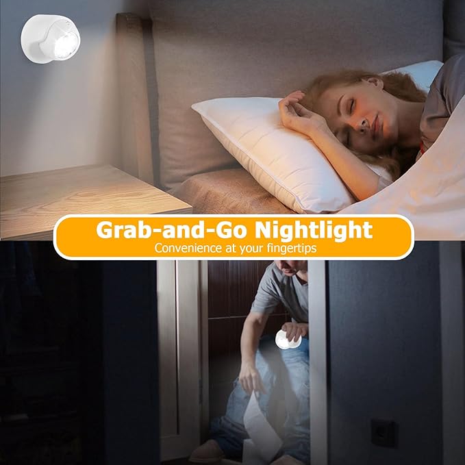 Motion Sensor Outdoor Lights - Outdoor Motion Sensor Light Battery Operated Wireless Spotlight Motion Detector Security Light Auto On Off for Sheltered Porch Stair Hallway Garage Wall Shed (4 Pack)