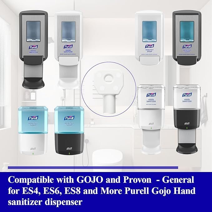 Hand sanitizer Dispenser Key Replacemen for Purell - Compatible with GOJO and Provon - General for ES4, ES6, ES8 and More Purell Gojo Hand sanitizer Dispenser
