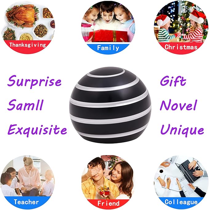 Desk-Fidget-Toys for Kinetic-Toy: Cool-Gadgets Cool-Stuff for Adults Kids Teens, Spinning Up to 180 Seconds, Stress Relief Toy for Optical-Illusion Gift for Office School Home Women Men