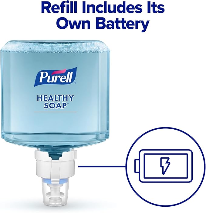 PURELL ES8 Automatic Hand Soap Dispenser, White, for 1200 mL PURELL ES8 Soap Refills (Pack of 1) - 7730-01 - Manufactured by GOJO, Inc.