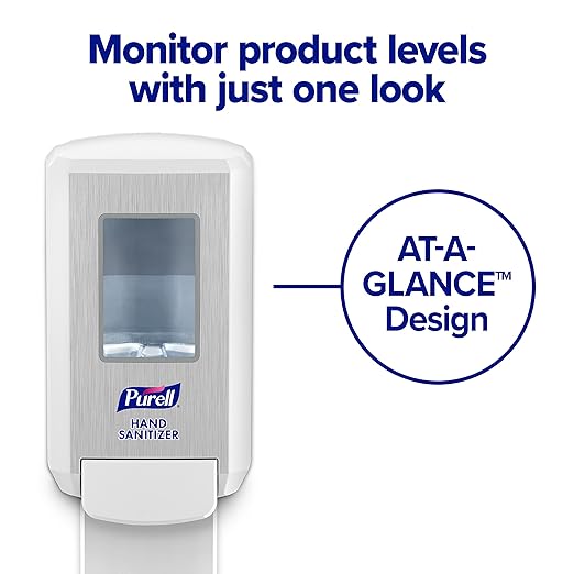 PURELL Advanced Hand Sanitizer CS4 Starter Kit, 1-1200 mL Advanced Hand Sanitizer Foam Refill + 1 CS4 White Manual Dispenser (Pack of 1) - 5192-1W
