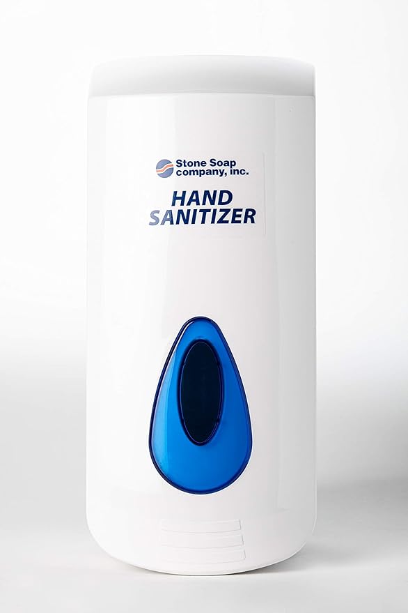 Automatic or Manual Hand Sanitizer Dispenser, Touch-Free Designed for Wall Mounting to an Optional Floor or Counter Stand (Manual Wall Mount 67.5 oz. Dispenser)