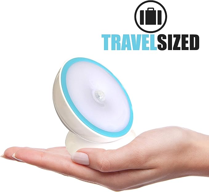 Cruise On Motion-Activated Battery LED Light with Magnetic Base, 360° Rotating Night Lamp for Closets, Bathrooms, Hallways & Cabinets, Wireless, Easy Install, Auto Sensor for Hands-Free Illumination