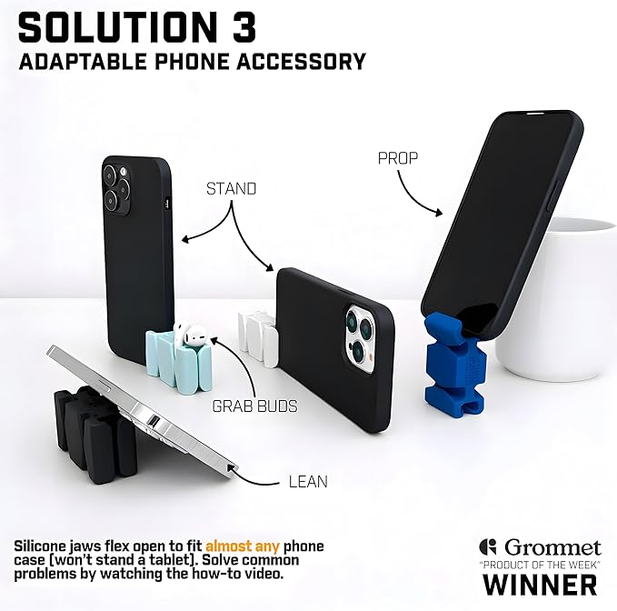 CordBrick Silicone & Steel Weighted Cord Holder for Bedside. Travel Phone Cable Organizer. Multiuse iPhone Accessory. Small Gift for Him, College Student. Tech Gadget for Teenagers, Boys. Green